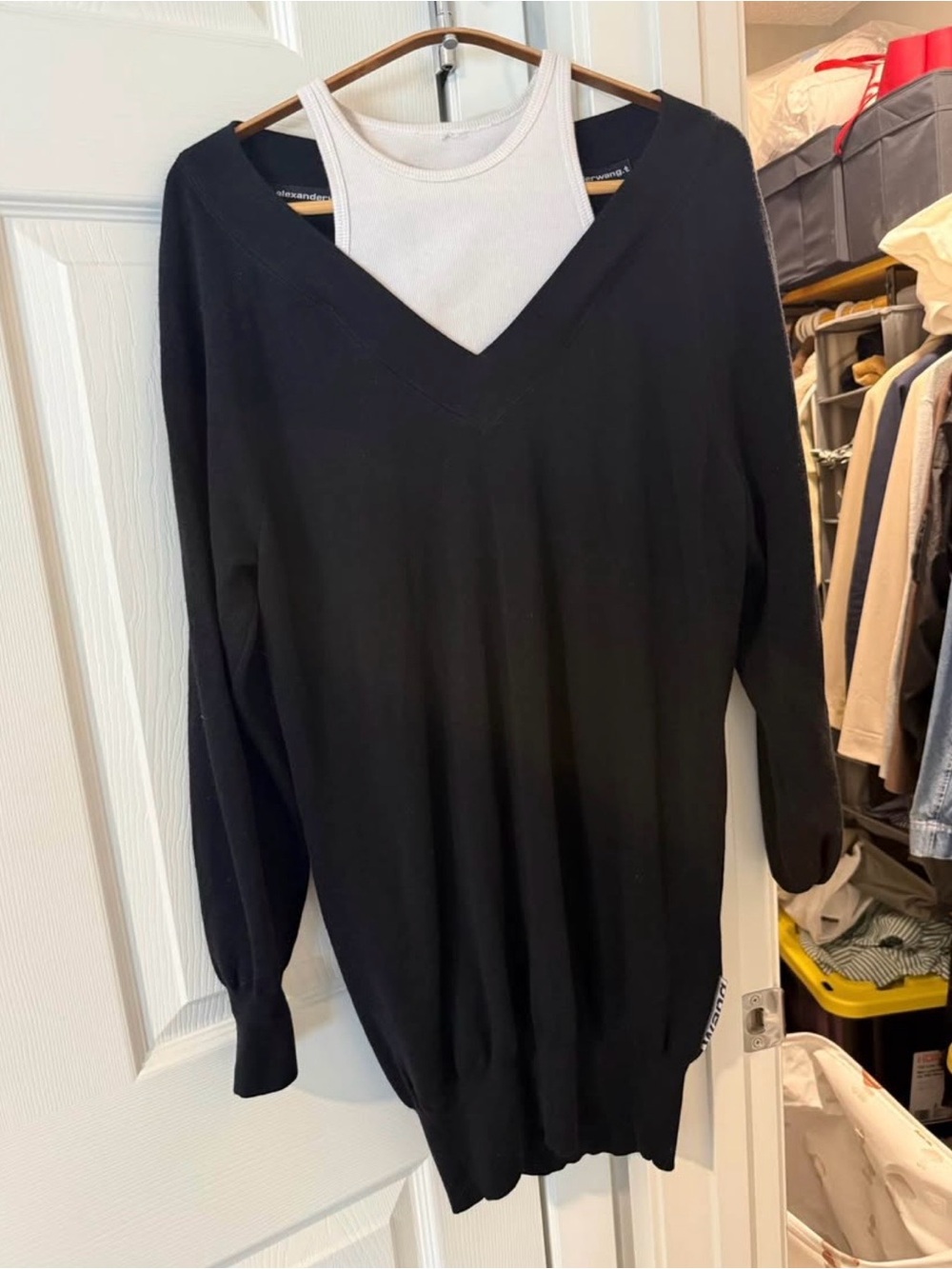 Alaxander Wang Layered Wool Sweater dress